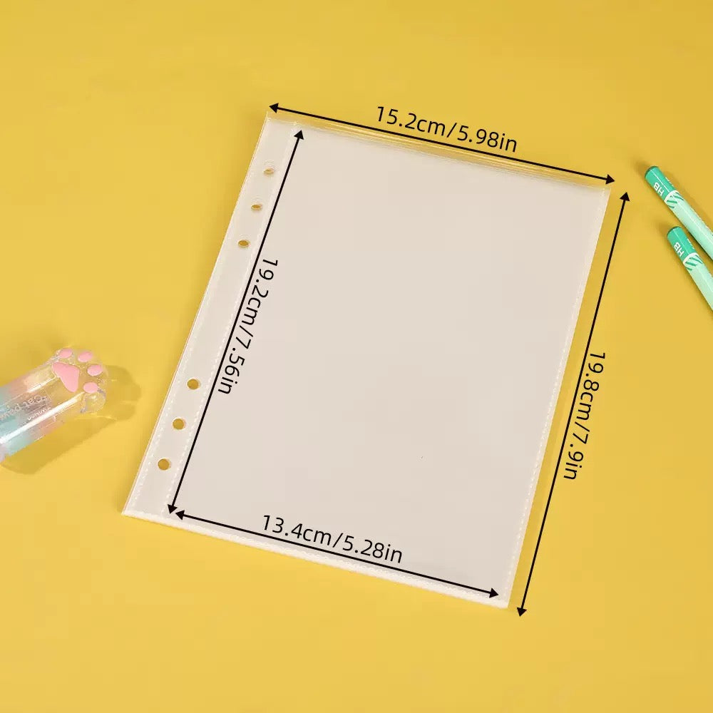Holographic Star Zipper 3 Ring Photocard Binder